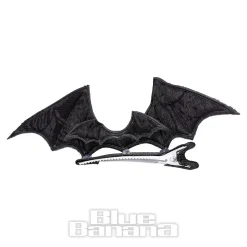 Blue Banana Bat Hair Clip (Black)