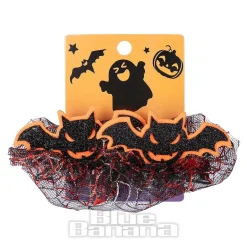 Blue Banana Bat Hair Clips (Orange/Black)