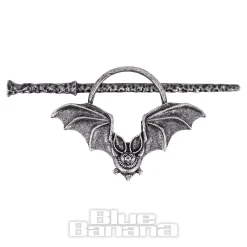 Blue Banana Bat Hair Pin (Black)