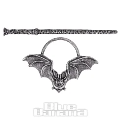 Blue Banana Bat Hair Pin (Black)