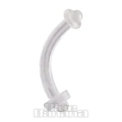Blue Banana BioFlex 1.6mm Flexible Navel Retainer (Clear)