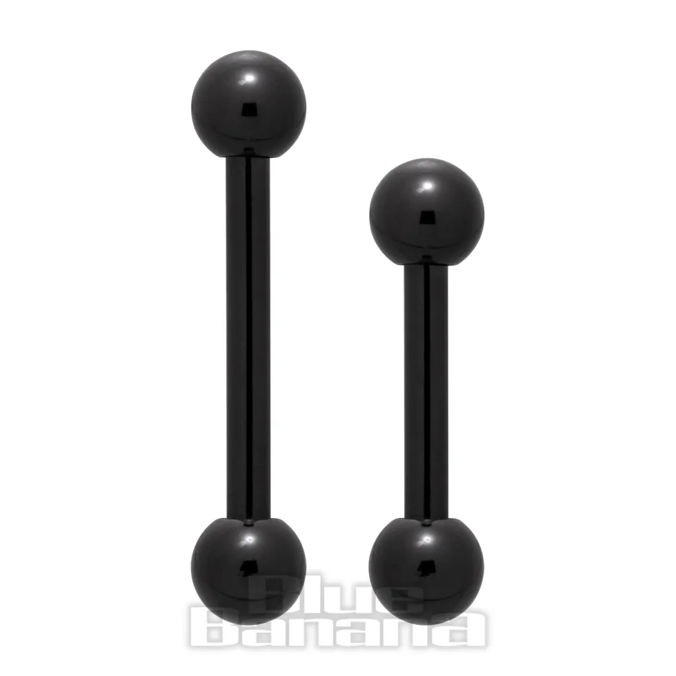 Blue Banana Black Titanium Barbell (Black)