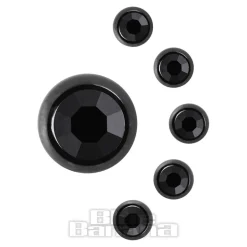 Blue Banana Black Titanium 5mm Jewelled Ball (Jet)