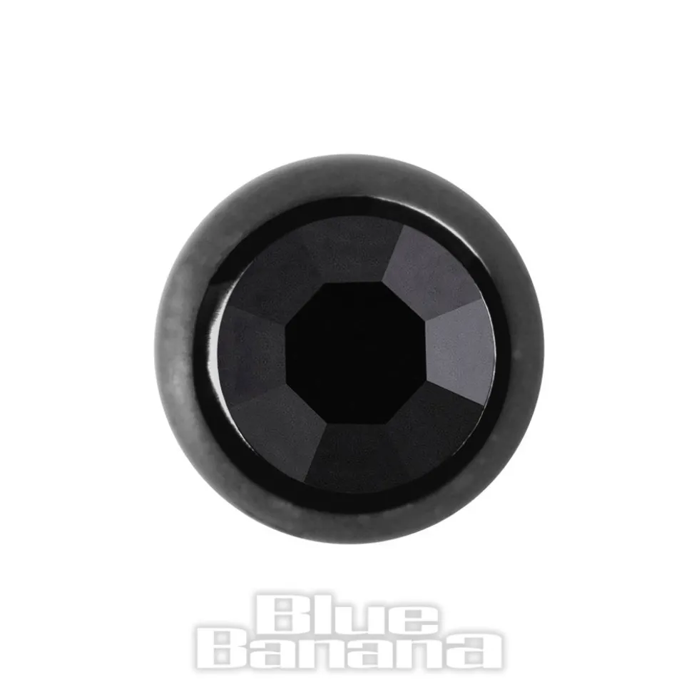 Blue Banana Black Titanium 5mm Jewelled Ball (Jet)