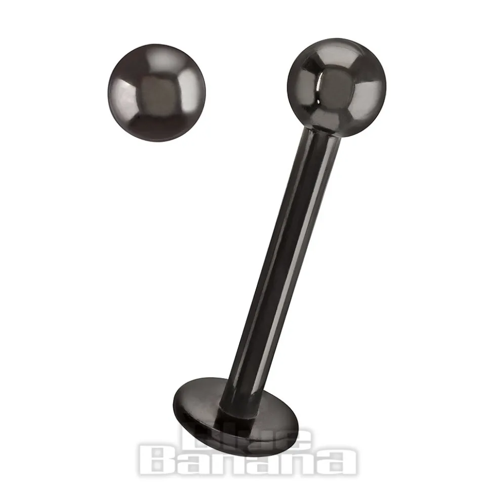Blue Banana Black Titanium 1.2mm Labret (Black)