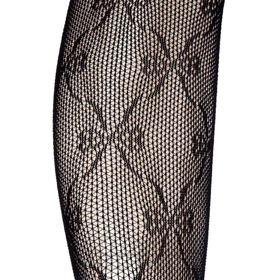 Blue Banana Bow Tights (Black)