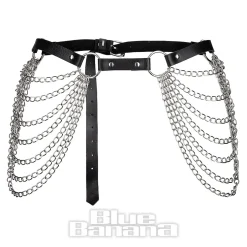 Blue Banana 7 Chain Belt (Black)