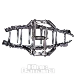 Blue Banana Claw Skeleton Hand Hair Clip (Black)