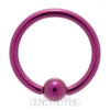 Blue Banana Coloured Titanium BCR (Fuchsia)