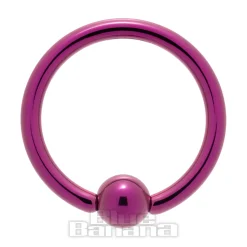 Blue Banana Coloured Titanium BCR (Fuchsia)