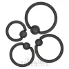Blue Banana Coloured Titanium BCR (Matt Black)