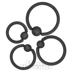 Blue Banana Coloured Titanium BCR (Matt Black)