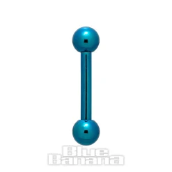 Blue Banana Coloured Titanium 1.6mm Barbell (Teal)