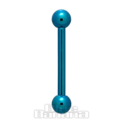 Blue Banana Coloured Titanium 1.6mm Barbell (Teal)