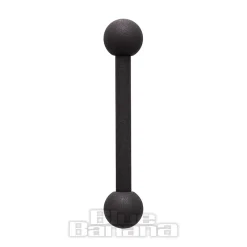 Blue Banana Coloured Titanium 1.6mm Barbell (Matt Black)