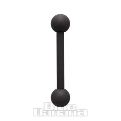 Blue Banana Coloured Titanium 1.6mm Barbell (Matt Black)