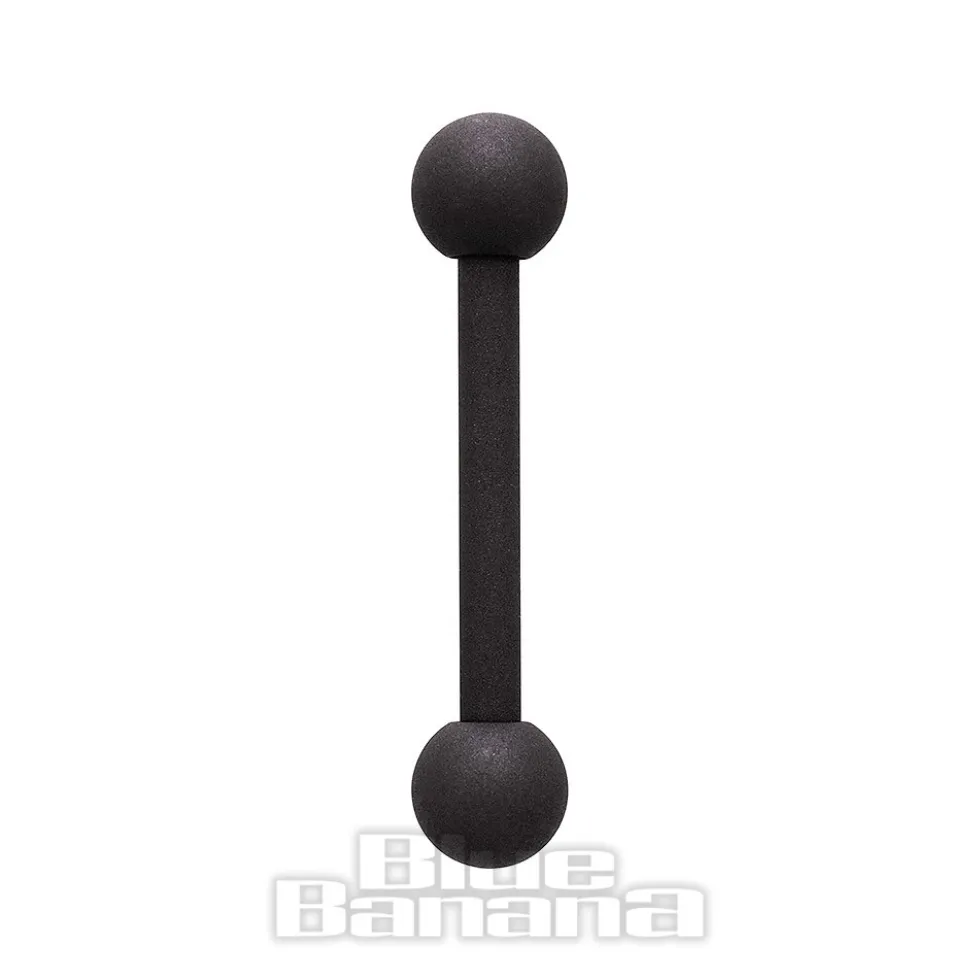 Blue Banana Coloured Titanium 1.6mm Barbell (Matt Black)