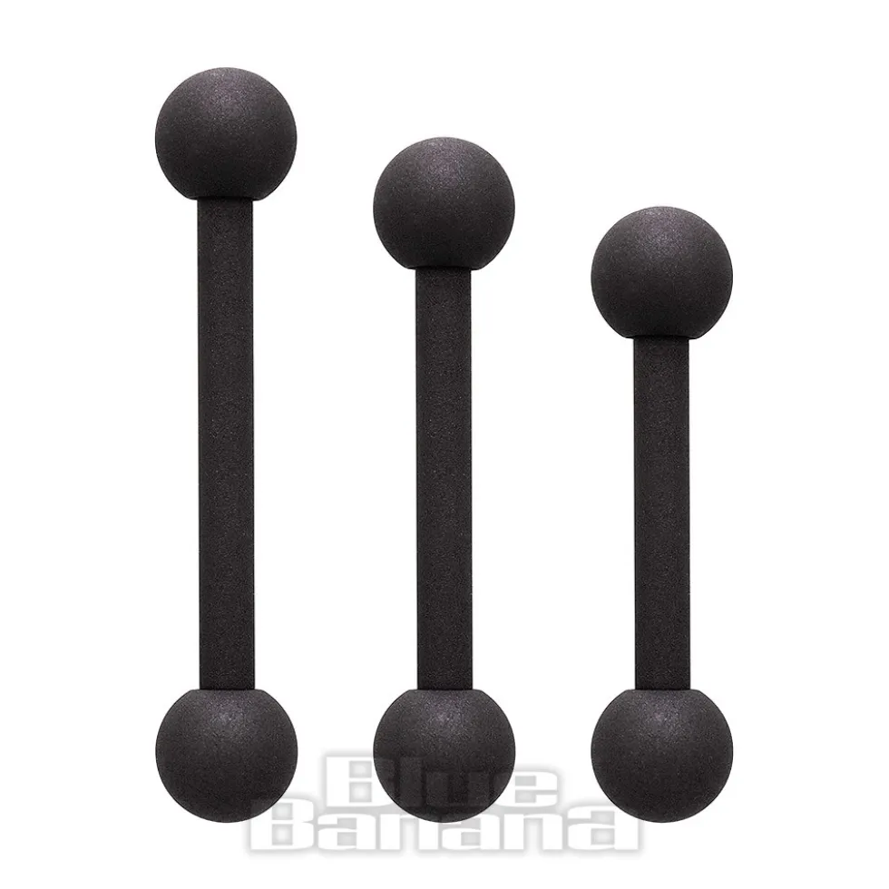 Blue Banana Coloured Titanium 1.6mm Barbell (Matt Black)