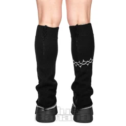 Blue Banana Cross Legwarmers (Grey)