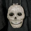 Blue Banana Crystal Skull Bag (Silver)
