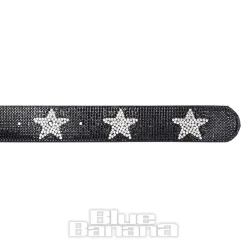Blue Banana Crystal Stars Belt (Black)