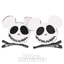 Blue Banana Dead Mouse Hair Clip (Black/White)