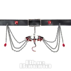 Blue Banana Dragon Chain Choker (Red)