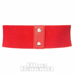 Blue Banana Elastic Bow Belt (Red)