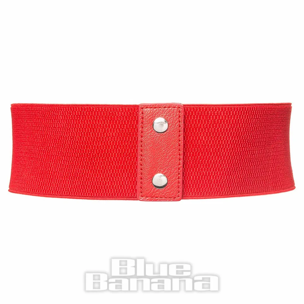 Blue Banana Elastic Bow Belt (Red)
