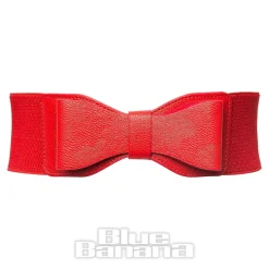 Blue Banana Elastic Bow Belt (Red)