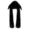Blue Banana Face and Skull Ear Hat With Lights (Black)