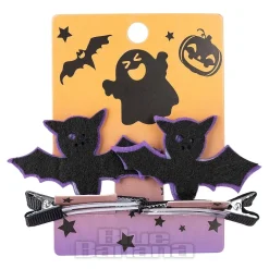 Blue Banana Felt Bat Hair Clip (Black)