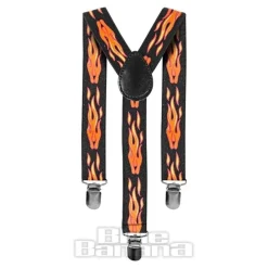 Blue Banana Flames Braces