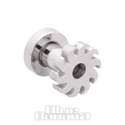 Blue Banana Flames 4-14mm Steel Tunnel (Silver)
