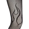 Blue Banana Flames Tights (Black)