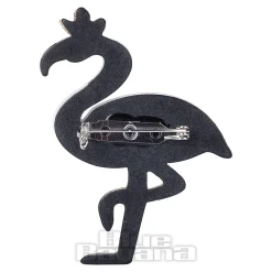 Blue Banana Flamingo Brooch (Mulitcoloured)
