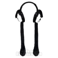 Blue Banana Flipping Ears Panda Skull Headband (Black/White)