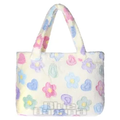 Blue Banana Flowers Handbag (Yellow)