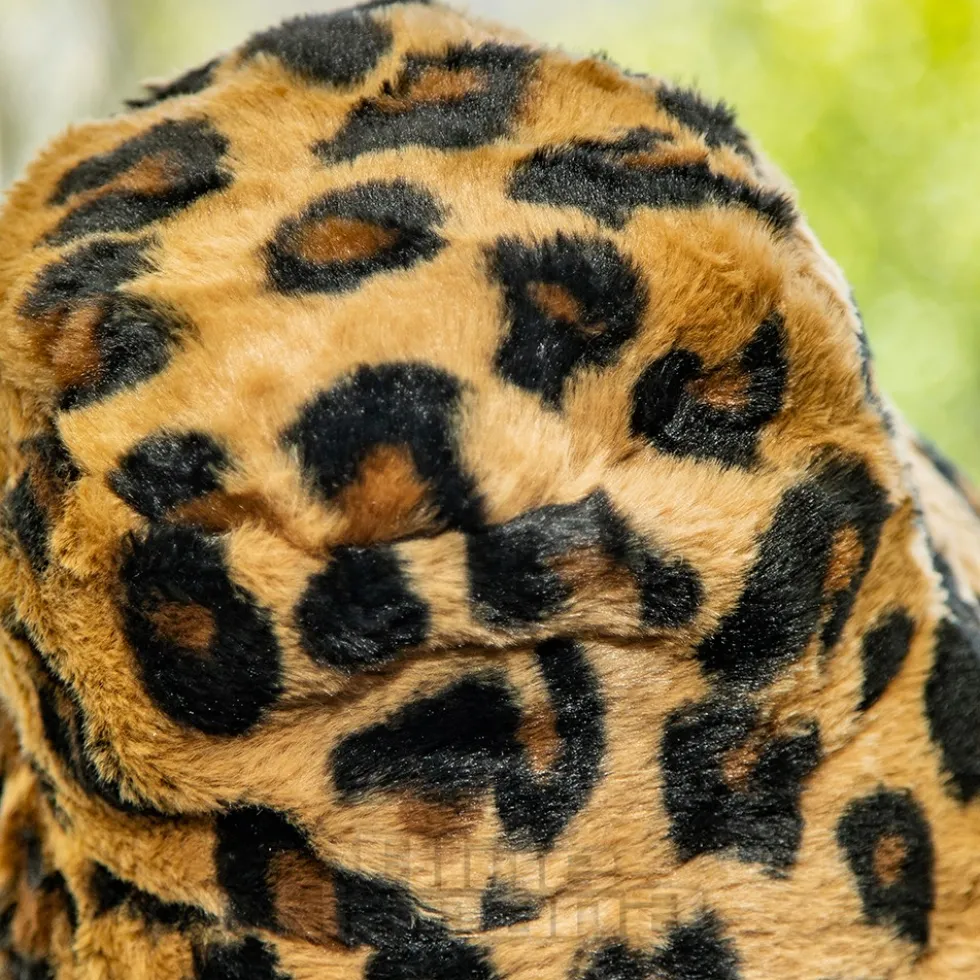 Blue Banana Fluffy Bucket Hat (Leopard)