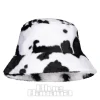 Blue Banana Fluffy Bucket Hat (Cow)