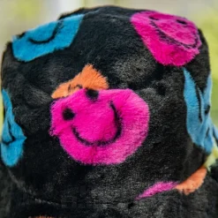 Blue Banana Fluffy Bucket Hat (Smiley)