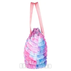 Blue Banana Fluffy Shoulder Bag (Blue/Pink)