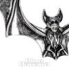 Blue Banana Flying Bat Plug Hoops (Silver)