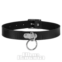 Blue Banana Hanging Ring Choker (Black)