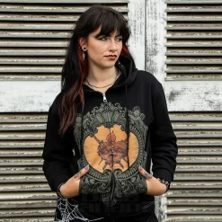 Blue Banana Heart & Swords Hoodie (Black)