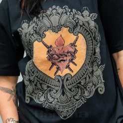 Blue Banana Heart & Swords T-Shirt (Black)