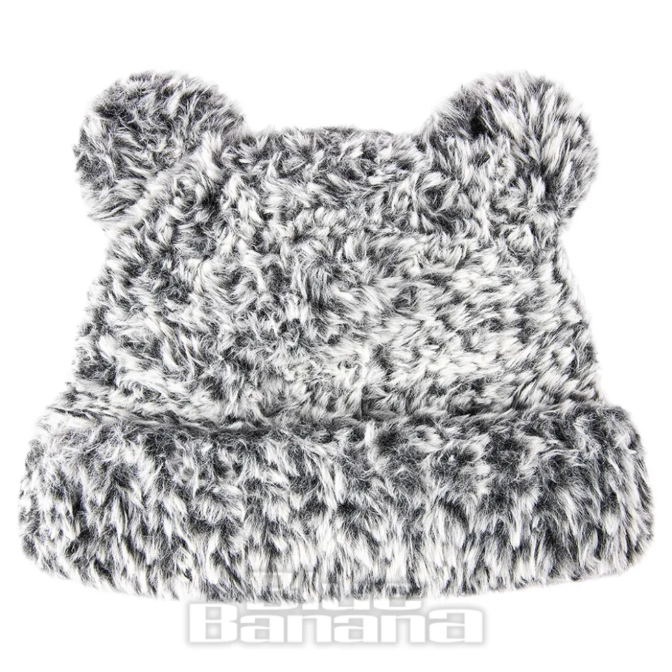 Blue Banana Knitted Ears Hat (Grey)