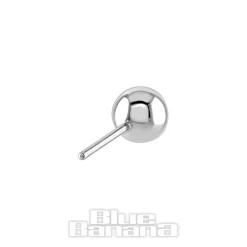 Blue Banana 14K White Gold Ball Threadless Top (White Gold)