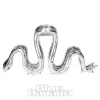 Blue Banana Large Snake Hair Clip (Silver)