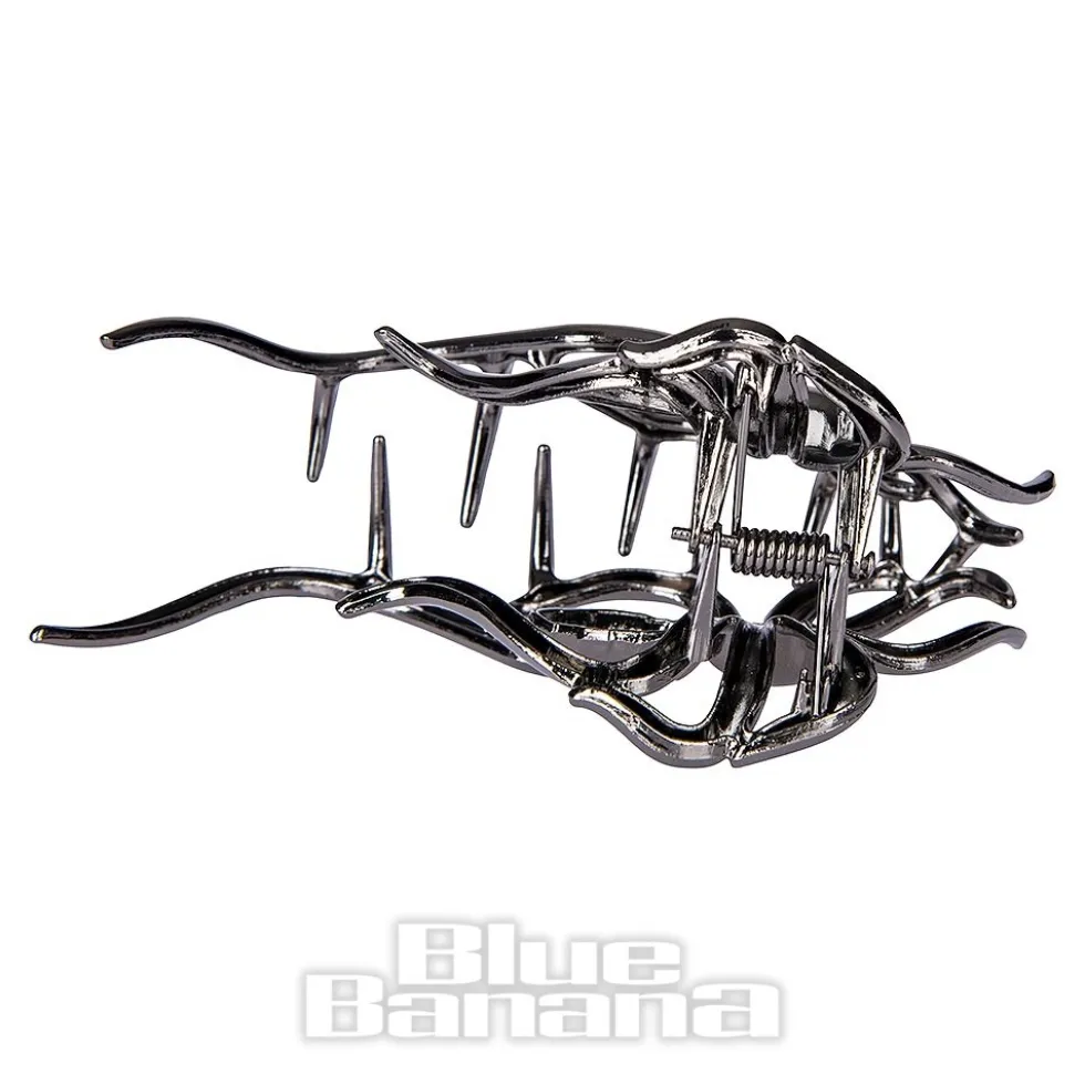 Blue Banana Large Spider Hair Clip (Black)